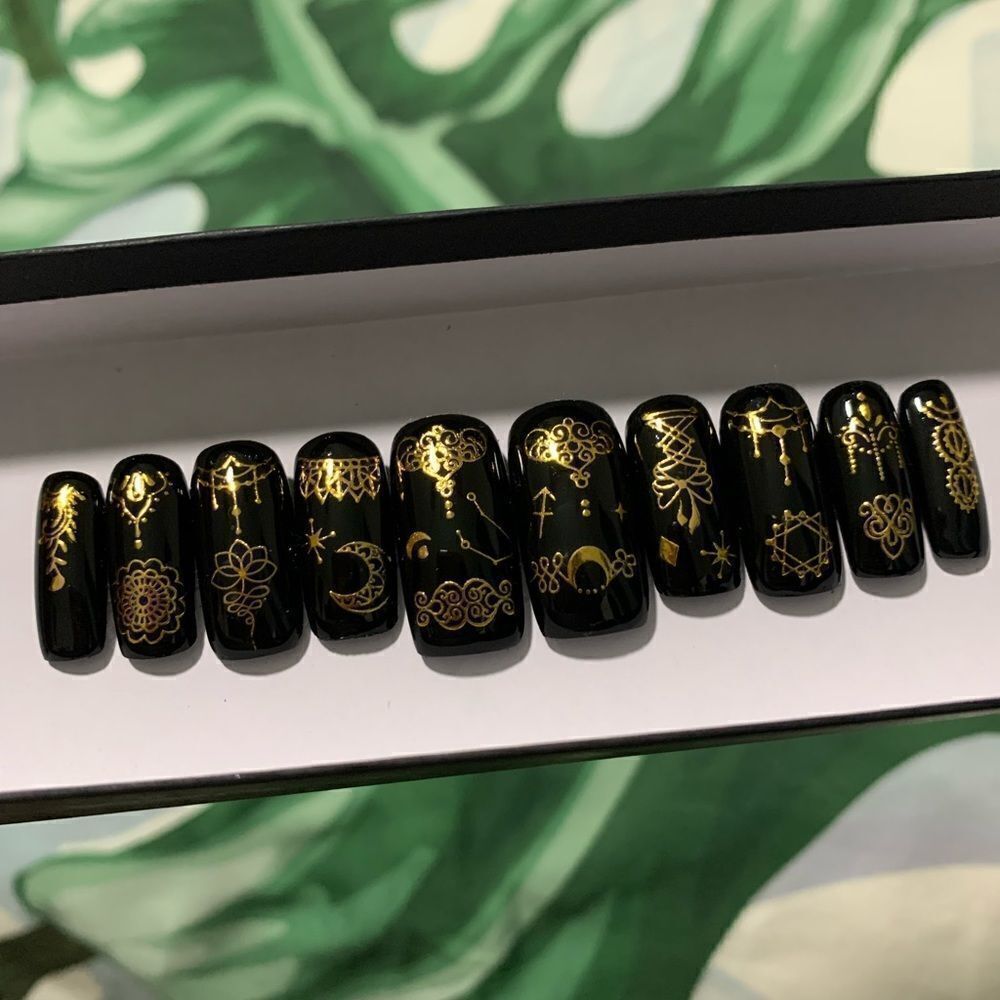 Blk Ranee 👑 Custom Press On Nails | High Quality Nails | Handmade